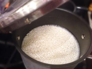boil cauliflower rice
