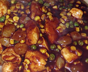 BBQ Chicken Pot Pie Filling