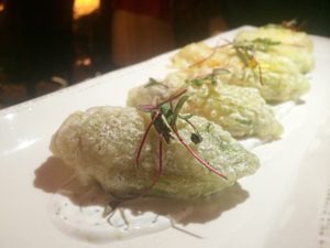 Enolo wine bar squash blossom