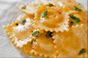 Pumpkin ravioli