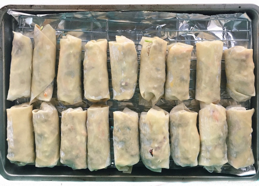 baked pork eggrolls