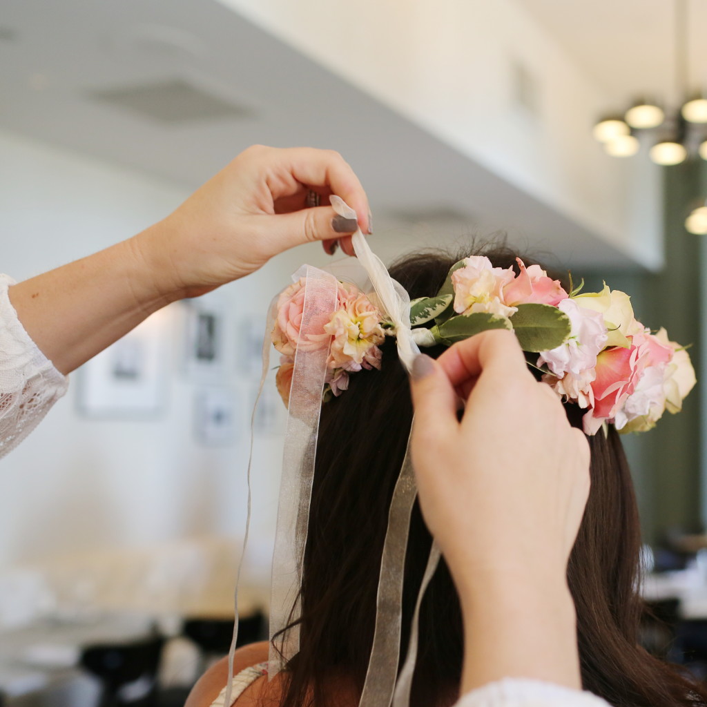 Cafe Spiaggia flower crown