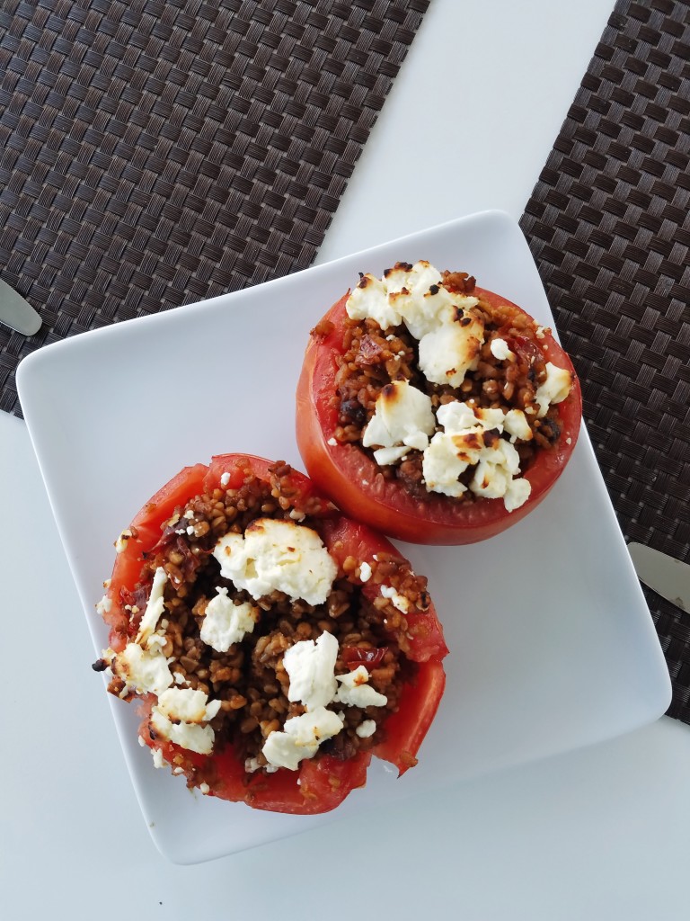 Wild Garden Bulgur Stuffed Tomatoes