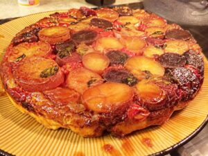 Potato, Tomato, Onion and Goat Cheese Tart