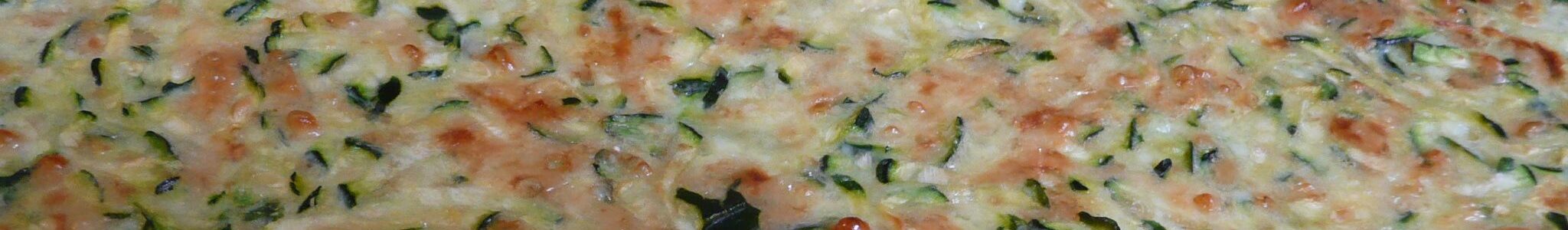 Zucchini crust pizza