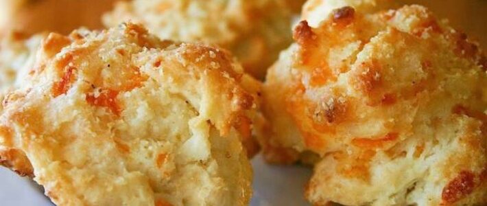 Apple Cheddar Biscuits with honey for rosh hashanah