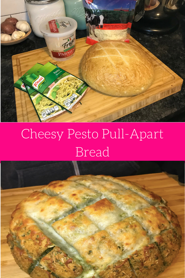 Cheesy Pesto Pull-Apart Bread - Everything Erica