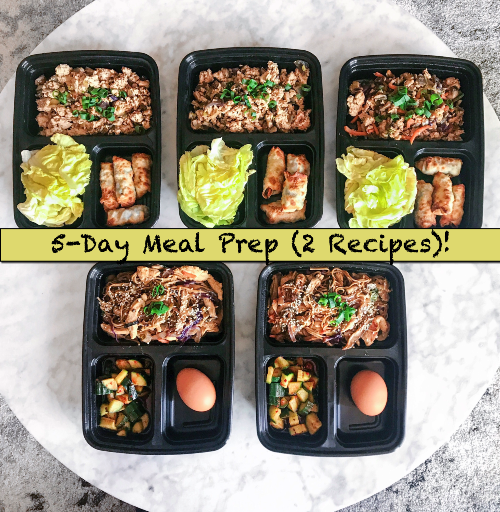 Meal Prep: 5 Meals - 2 DIFFERENT Recipes! - Everything Erica